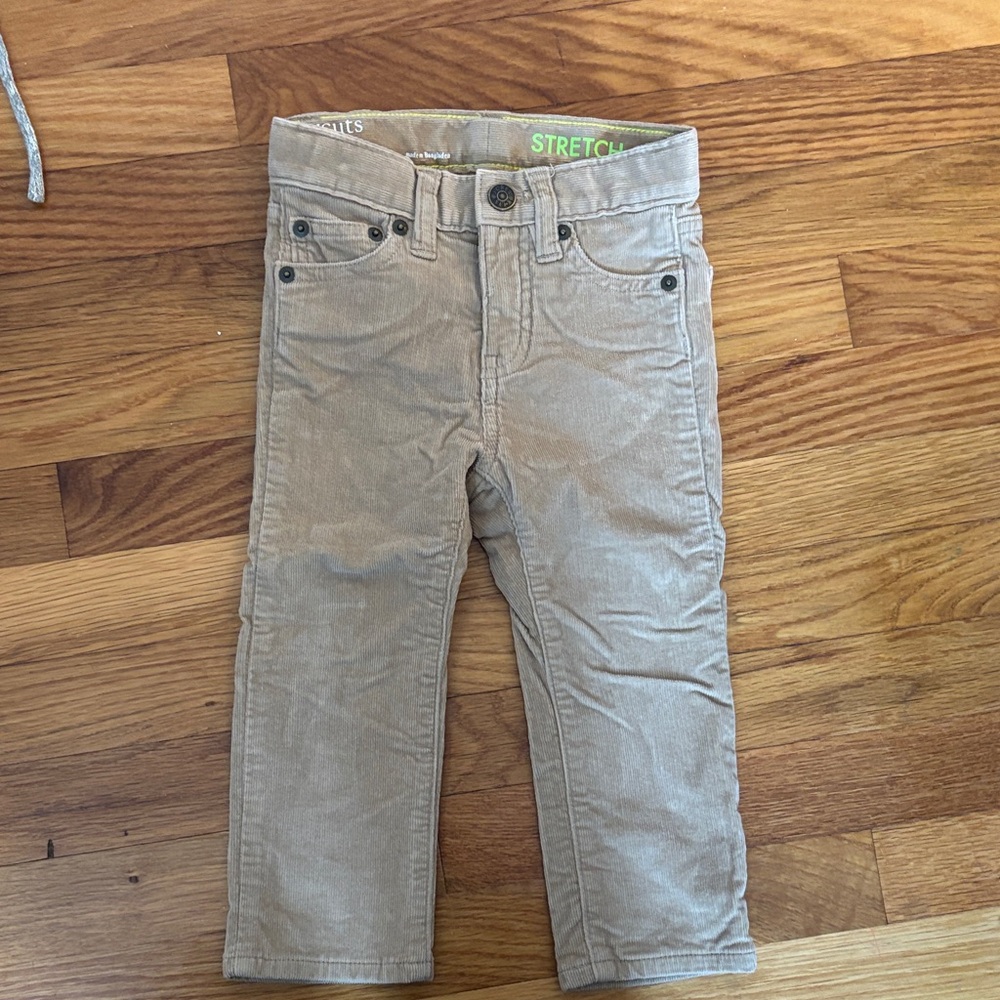 Crewcuts Kids Beige Stretch Jeans